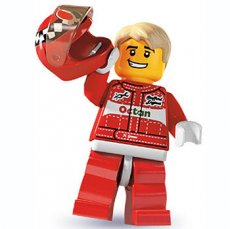 LEGO® Serie 3 N°11 LEGO® Race Car Piloot - Complete Set