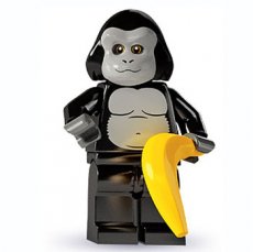 LEGO® Serie 3 N°12 LEGO® Gorila verkleede man - Complete Set