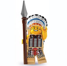 LEGO® Serie 3 N° 3 LEGO® Tribal Chief - Complete Set