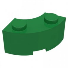 LEGO® 2x2 gebogen (macaroni) GROEN