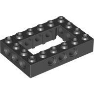LEGO® 4144025 ZWART - H-17-C LEGO®  steen 4x6 open midden ZWART
