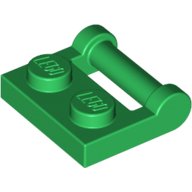 LEGO® 1x2 met handvat aan zijkant - gesloten uiteinden GROEN