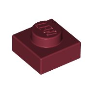 LEGO® 4183901 - 4539114 D ROOD - H-32-D LEGO® 1x1 DONKER ROOD