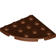 LEGO® 4x4 ronde hoek BRUIN