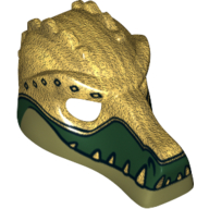 LEGO® krokodil masker PARELACHTIG GOUD