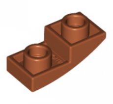 LEGO® 6339914 - 6172922 BRUIN - MS-37-F LEGO® curved 2x1 inverted BRUIN
