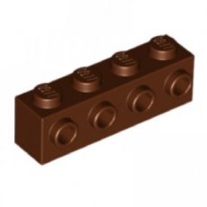 LEGO® 6153594 BRUIN - M-10-B LEGO® aangepast 1x4 met noppen aan 1 kant BRUIN