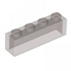LEGO® 4198311 - 6245290 TRANS ZWART - L-34-E LEGO® 1x4 TRANSPARANT ZWART (krasjes zijn mogelijk)