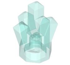 LEGO® 4247131 - 6296003 TRANS L BLAUW - M-33-G LEGO® gesteente 1x1 kristal 5 punten TRANSPARANT LICHT BLAUW