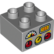 LEGO® DUPLO® 6108195 - ML-3 LEGO®  DUPLO®   2x2 LICHT GRIJS met knoppen afbeelding