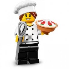 LEGO® Serie 17 N° 03 N° 03 Gourmet Chef - Complete Set