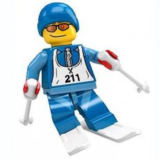 LEGO® Serie 2 N°12 LEGO® Skier - Complete Set