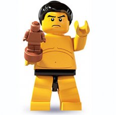 LEGO® Serie 3 N° 7 LEGO® Sumo Worstelaar - Complete Set
