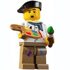 LEGO® Serie 4 N°14 LEGO® Artist - Complete Set