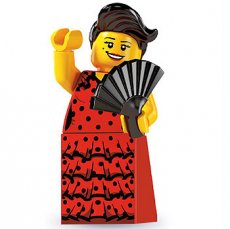 LEGO® Serie 6 N° 6 LEGO® Flamenco Dancer - Complete Set